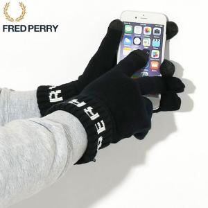 フレッドペリー 手袋 FRED PERRY メンズ FP ブランデッド グローブ ( C6135 F...