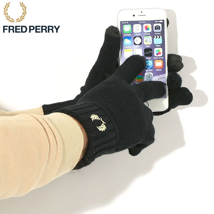 FRED PERRY（フレッドペリー） 手袋 メンズ ローレル リース グローブ