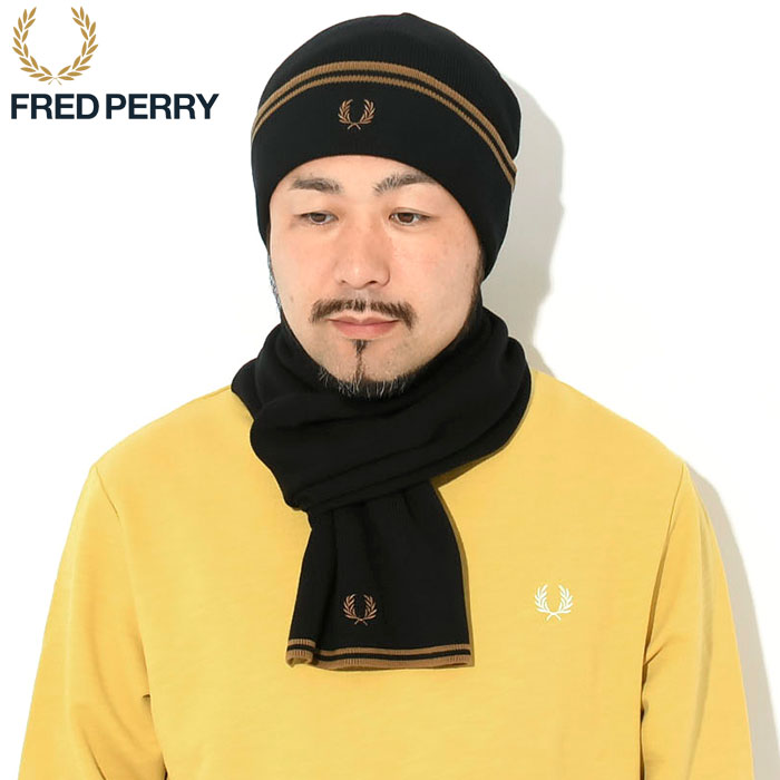 FRED PERRY フレッドペリー マフラー メンズ ツイン ティップド
