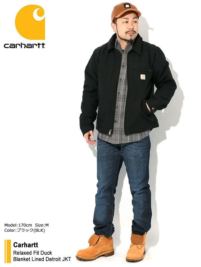 Carharttカーハートのジャケット Relaxed Fit Duck Blanket Lined Detroit09