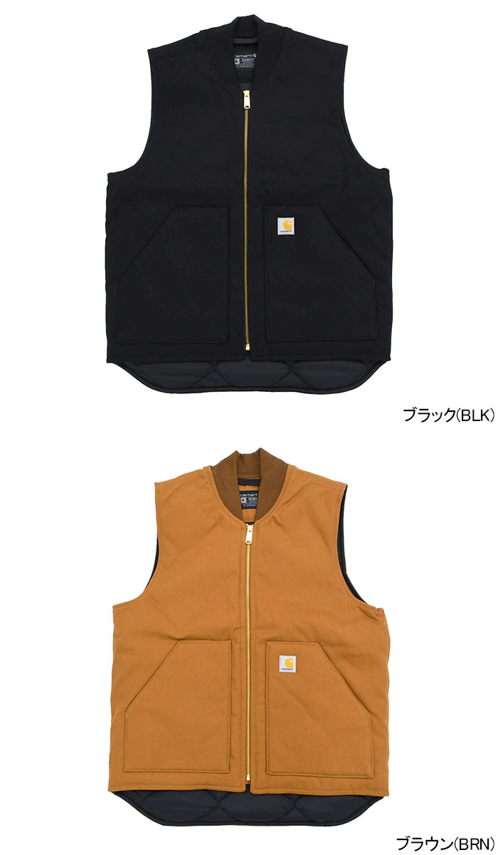 Carharttカーハートのジャケット Relaxed Fit Firm Duck Insulated Rib Collar Vest07