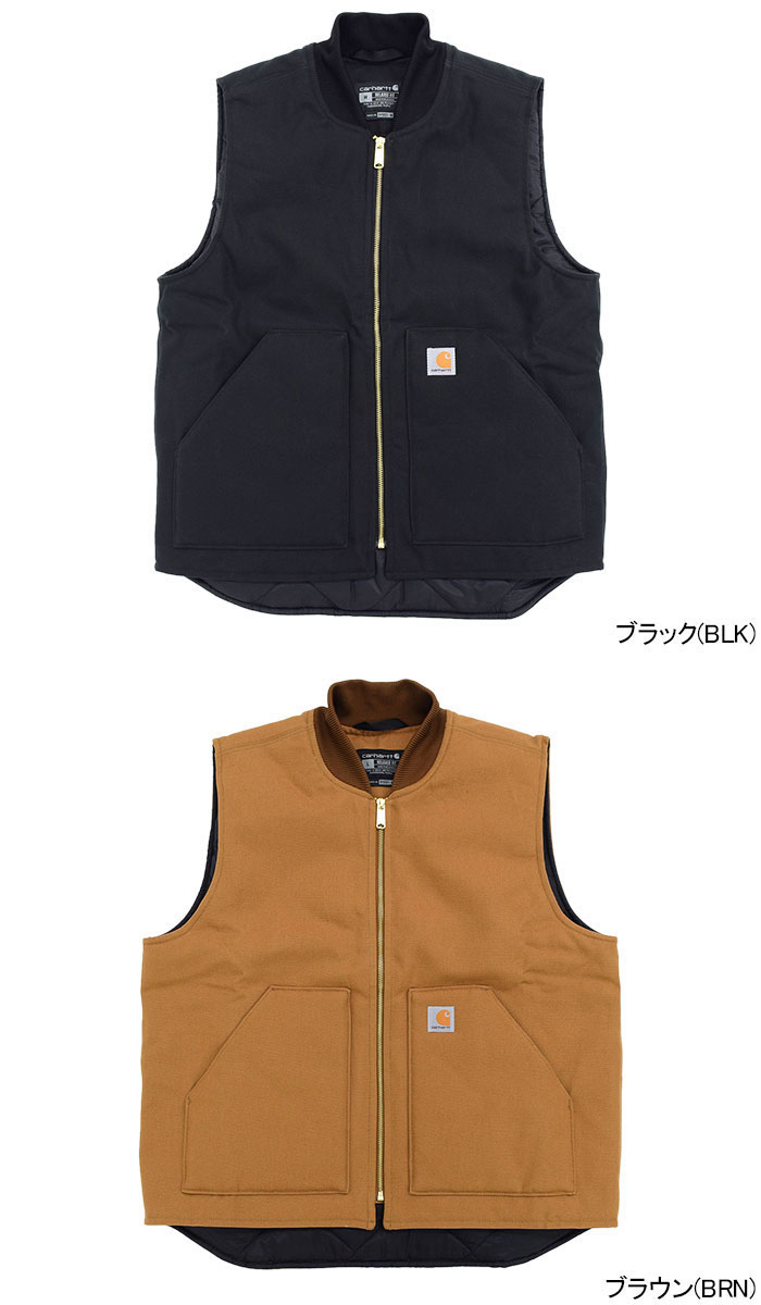 Carharttカーハートのジャケット Relaxed Fit Firm Duck Insulated Rib Collar Vest07