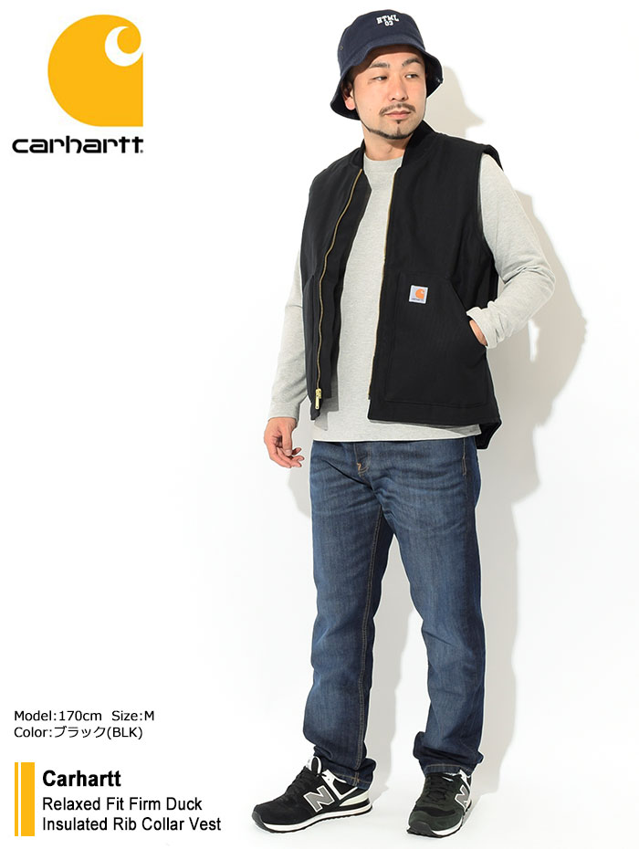Carharttカーハートのジャケット Relaxed Fit Firm Duck Insulated Rib Collar Vest08