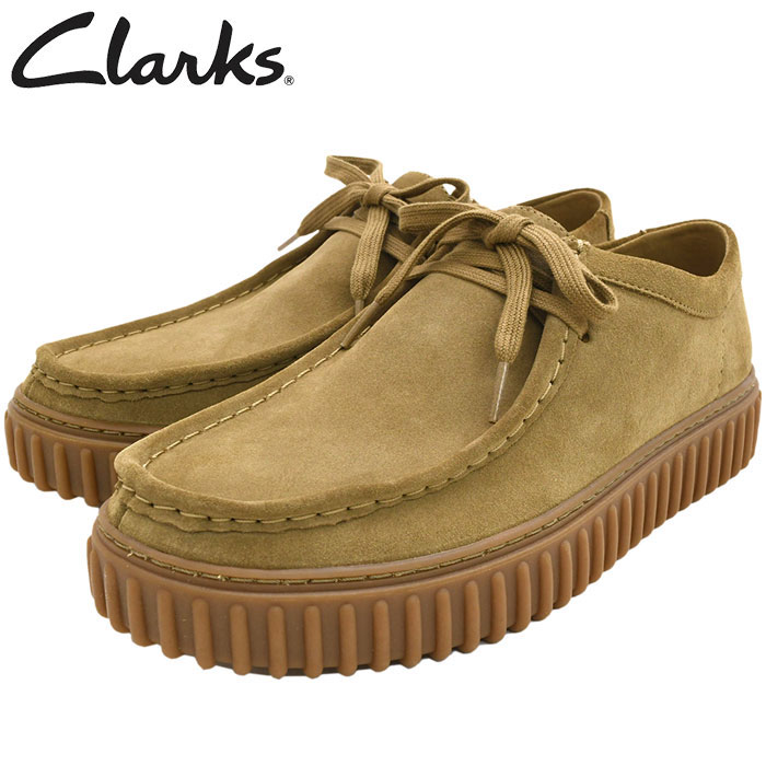 クラークス ブーツ CLARKS メンズ 男性用 トーヒル ロー Dark Sand Suede ( Torhill Lo BOOTS 厚底 モカシン  ダークサンド 26173471 )