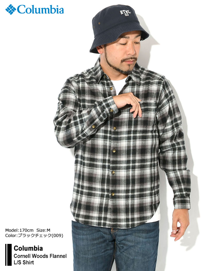 (取寄) コロンビア メンズ フレア ガン ストレッチ フランネル Columbia men Flare Gun Stretch Flannel Rain Forest Trails Edge Plaid Columbia（コロンビア） シャツ 長袖 メンズ コーネル ウッズ