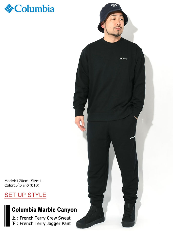 コロンビア Columbia マーブルキャニオンフレンチテリークルー [AE3351-279 FW25] Marble Canyon French Terry Crew メンズ トップス トレーナー スウェット Dark-Stone 正規取扱店 Columbia（コロンビア） トレーナー メンズ マーブル キャニオン