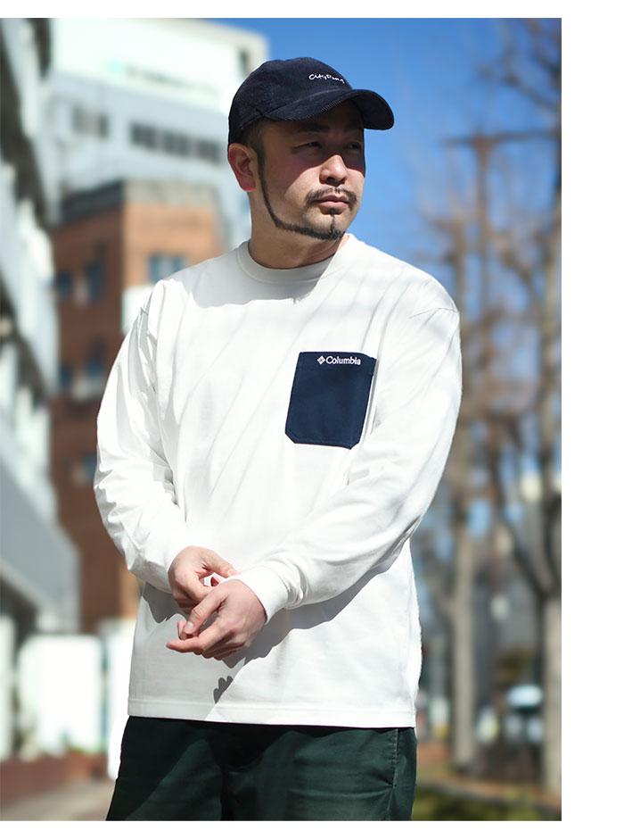 Columbia コロンビア カットソー 長袖 メンズ 25SS ヤング