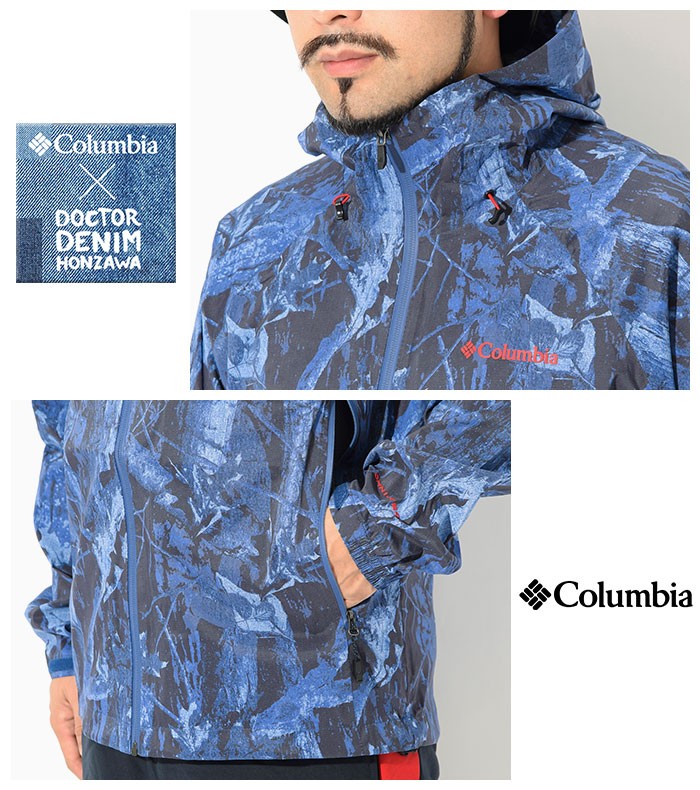 コロンビア ジャケット Columbia メンズ ドクターデニム 本澤 ライト クレスト パターンド コラボ(Light Crest  Patterned JKT PM5663)