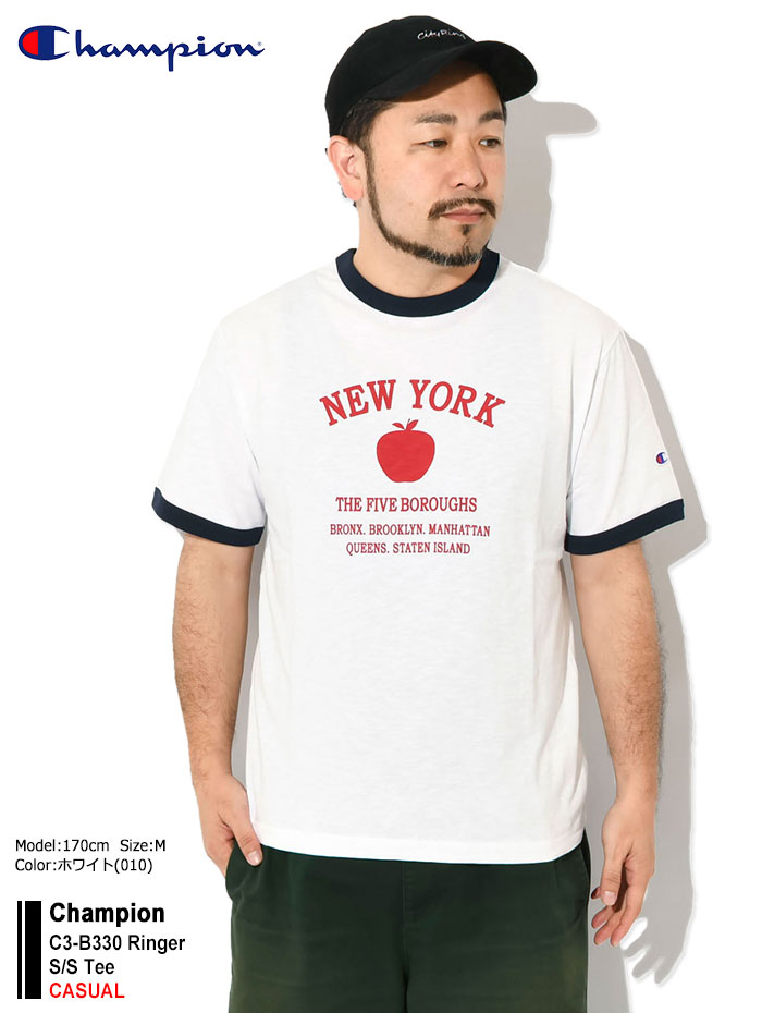 Champion（チャンピオン） Tシャツ 半袖 メンズ C3-B330 リンガー ( C3