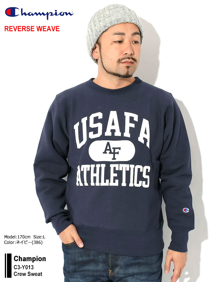 チャンピオン トレーナー Champion メンズ C3-Y013 クルー スウェット ( C3-Y013 Crew Sweat リバースウィーブ  日本企画 スウェットシャツ トップス )