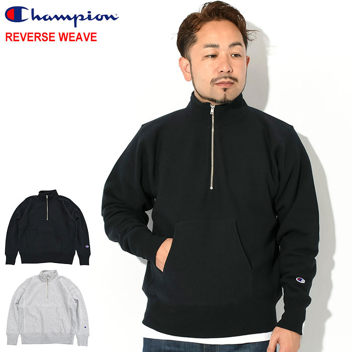 チャンピオン トレーナー Champion メンズ C3-Y017 ハーフ ジップ