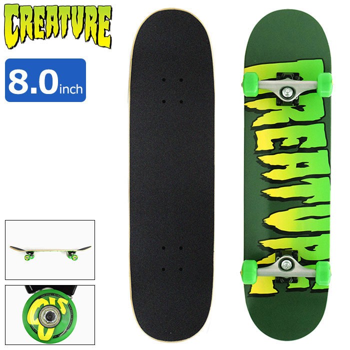 スケートボード skateboard creature 8.0 楽天市場】クリーチャー CREATUREスケボー デッキ 8.0 FORTUNE