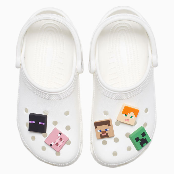 crocsクロックスのジビッツ チャーム Minecraft 5 Pack01