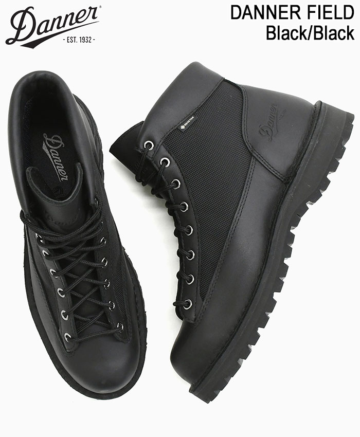 Danner（ダナー） ブーツ メンズ 男性用 フィールド Black/Black