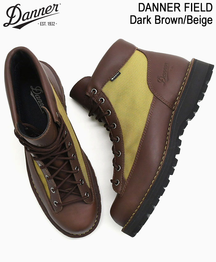 Danner（ダナー） ブーツ メンズ 男性用 フィールド Dark Brown/Beige