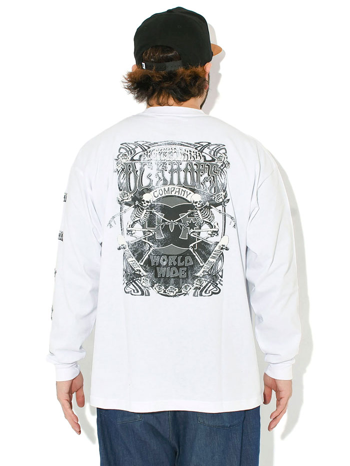 d.i.a.イナズマチェーン背中空きスカルデザイン長袖 DC SHOES（ディーシーシューズ） ディーシー ロンT Tシャツ 長袖 DC