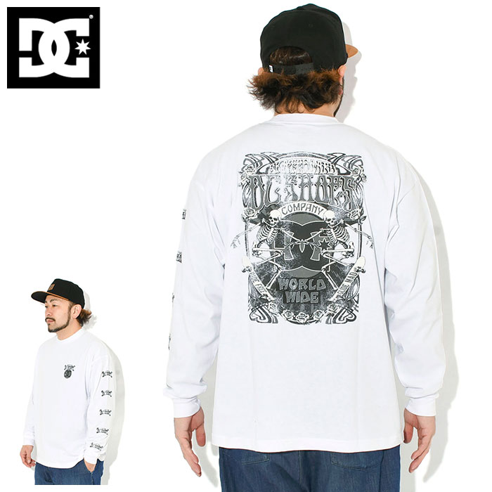 デバン／アーロン／ラウリ／イカー　サイン入りDCロングティーシャツ DC SHOES（ディーシーシューズ） ディーシー ロンT Tシャツ 長袖 DC
