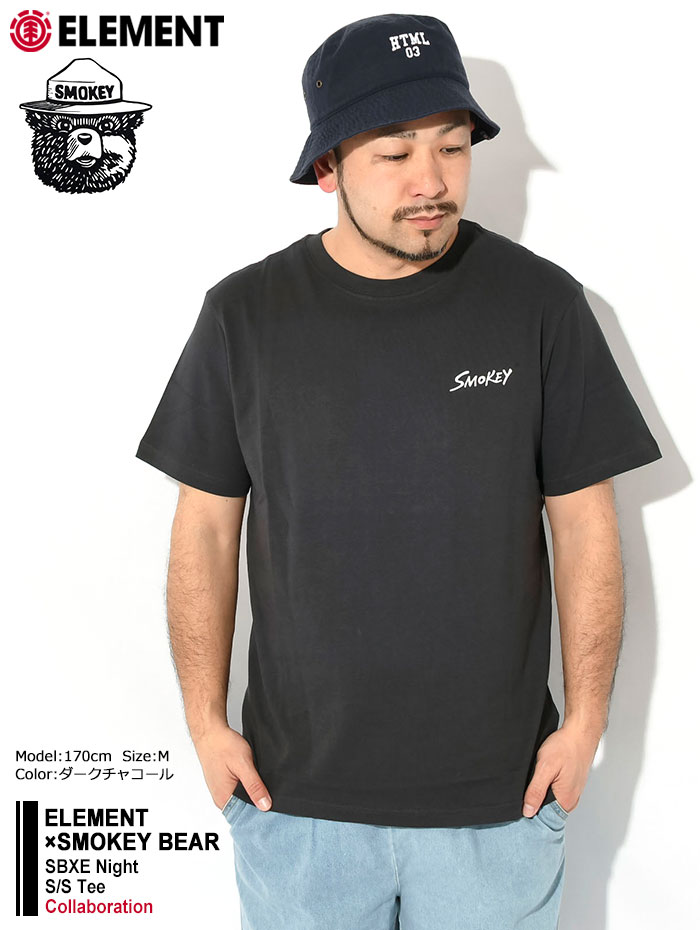 ELEMENT エレメント Tシャツ 半袖 メンズ スモーキー ベア SBXE