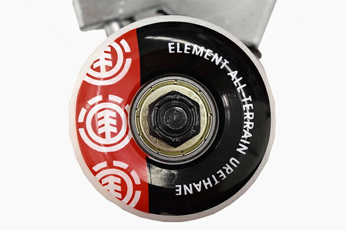 ELEMENTエレメントのスケボー Quadrant Black Red04