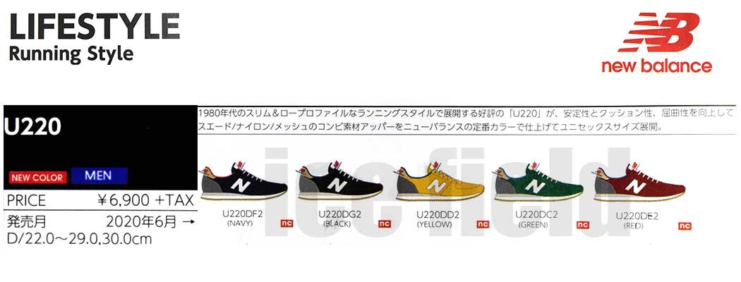 ニューバランス スニーカー new balance メンズ 男性用 U220 DG2 Black