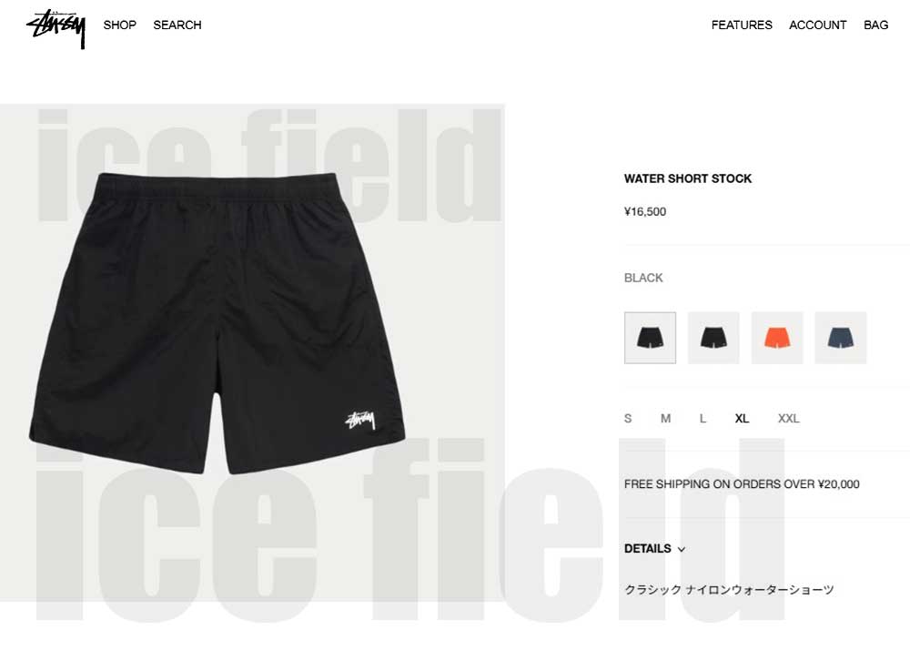 STUSSY ステューシー ハーフパンツ メンズ Stock Water ( stussy STUSSY ステューシー ハーフパンツ メンズ Stock Water ( stussy