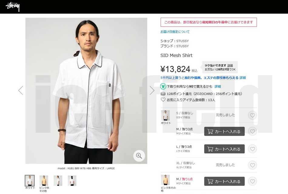 STUSSY メッシュ シャツ 白 STUSSY（ステューシー） シャツ 半袖 メンズ Sid Mesh ( stussy shirt