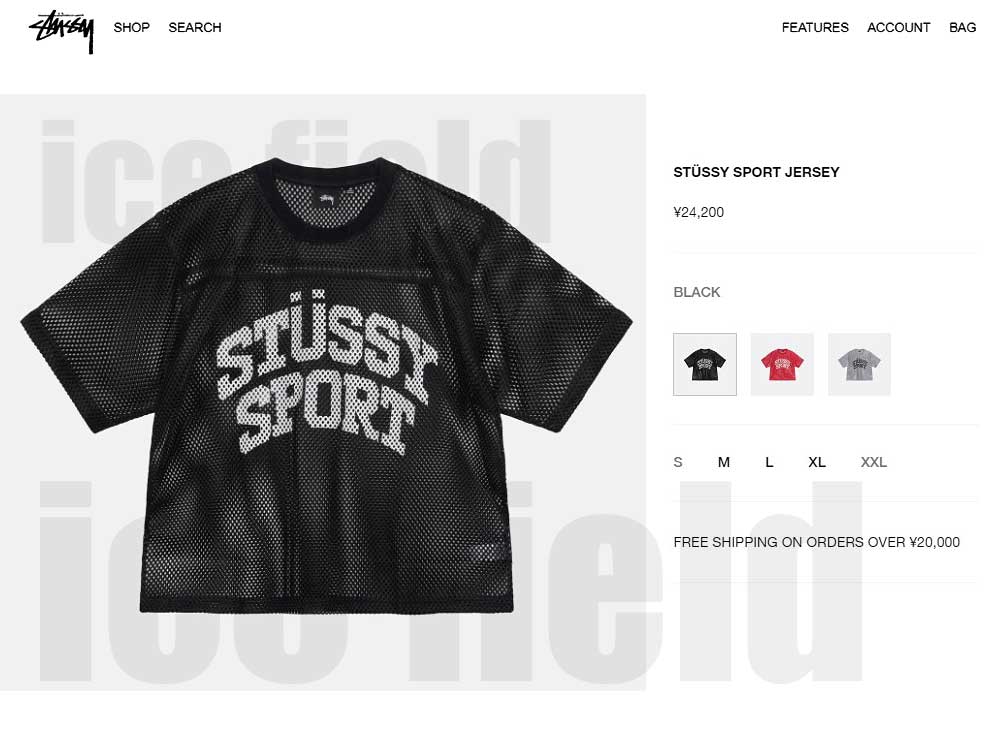 STUSSY ステューシー カットソー 半袖 メンズ Stussy Sport Team