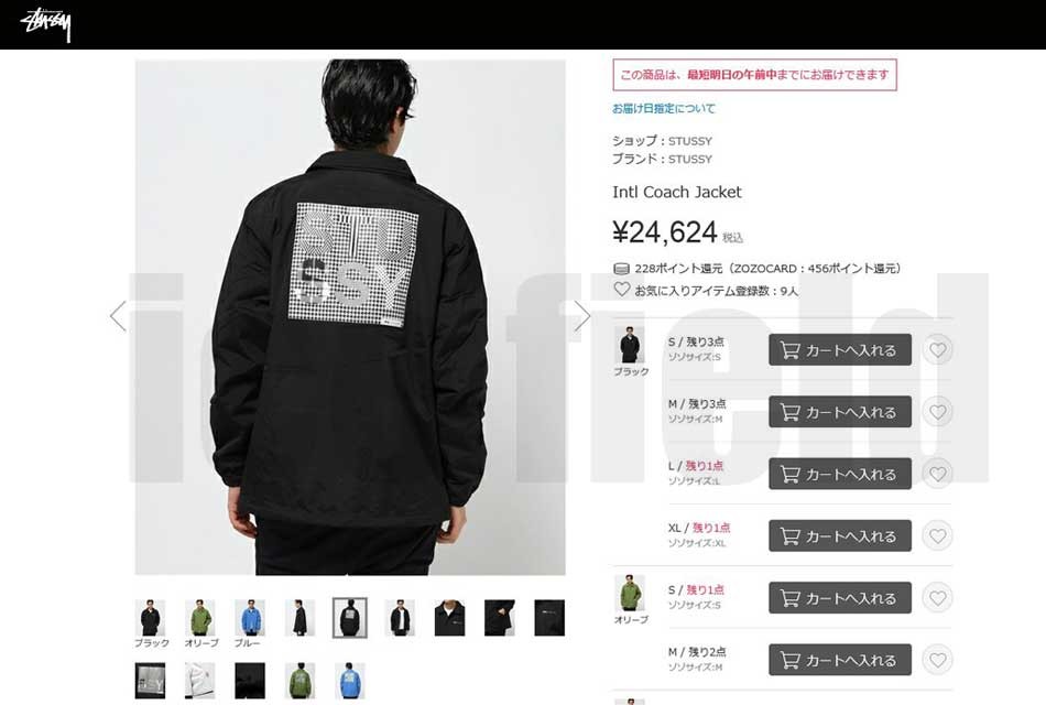 STUSSY（ステューシー） ジャケット メンズ INTL Coach(stussy JKT