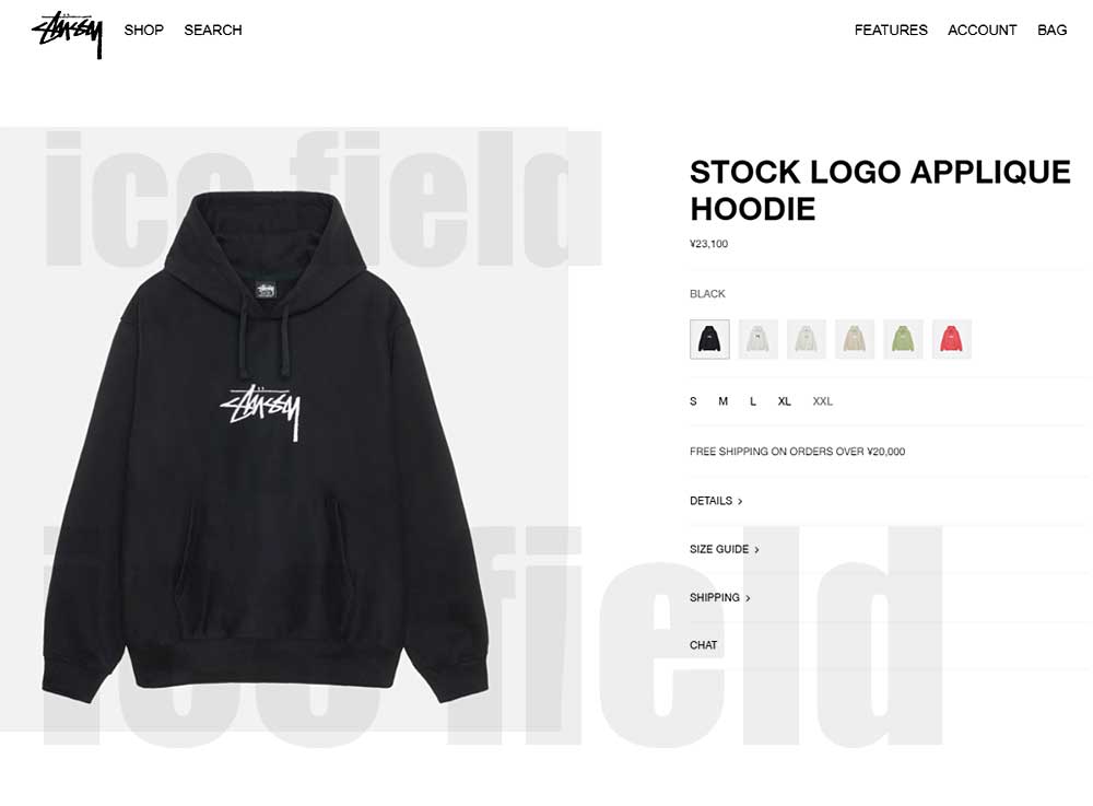 ステューシー パーカー プルオーバー STUSSY メンズ Stock Logo 