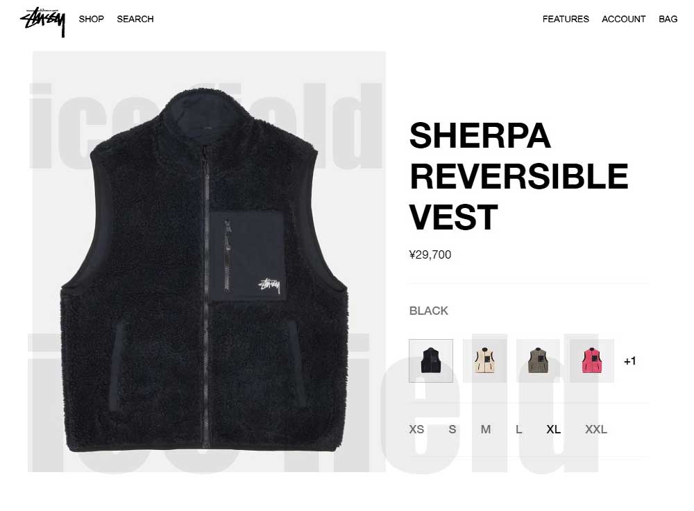 STUSSY ステューシー ジャケット メンズ Sherpa Reversible STUSSY ステューシー ジャケット メンズ Sherpa Reversible