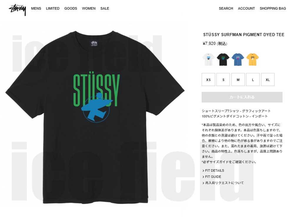 STUSSY ステューシー Tシャツ 半袖 メンズ & レディース Stussy