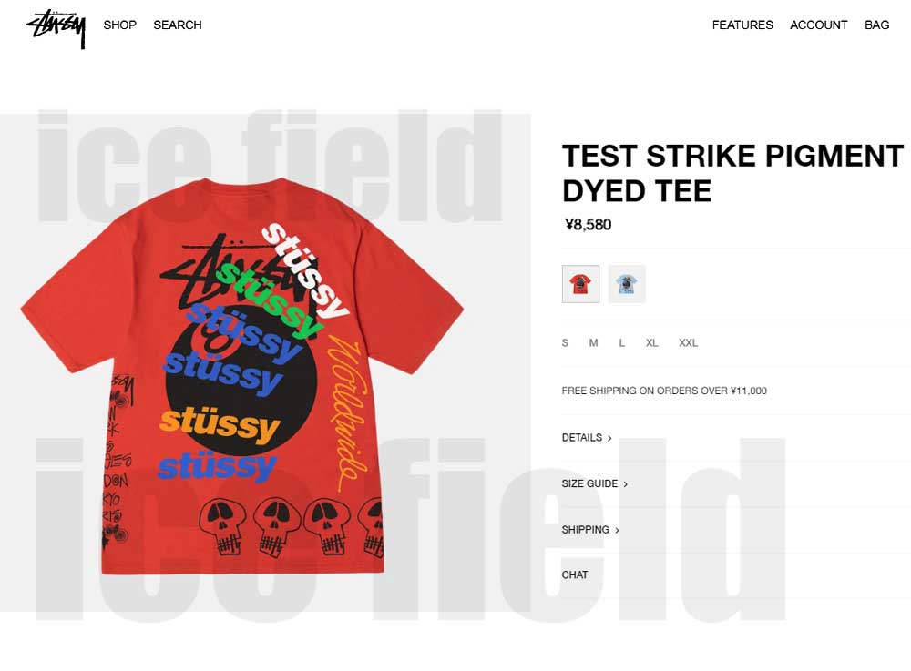 ステューシー Tシャツ 半袖 STUSSY メンズ Test Strike Pigment Dyed (stussy tシャツ tee ピグメント  1904915 USAモデル 正規)[M便 1/1]