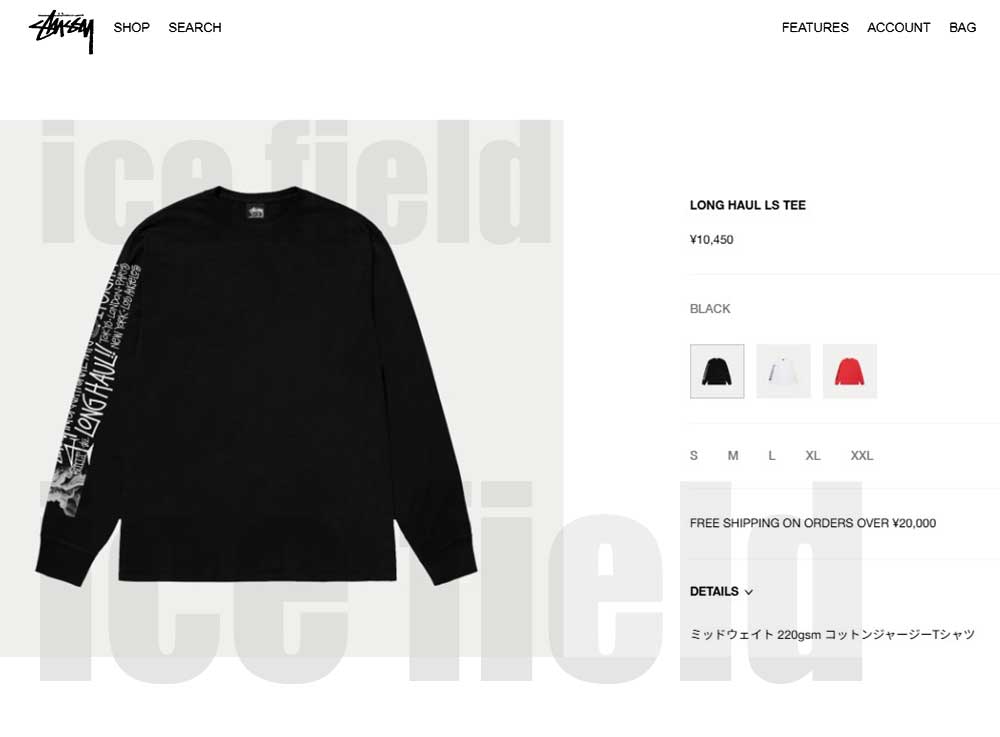STUSSY（ステューシー） ロンT Tシャツ 長袖 メンズ Long Haul