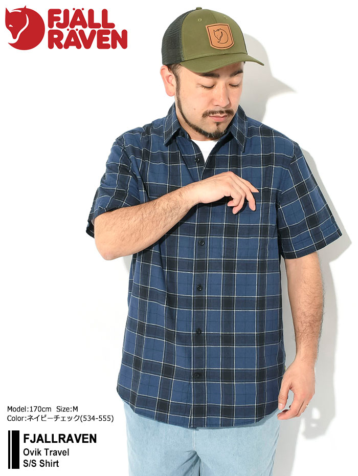 FJALL RAVEN（フェールラーベン） シャツ 半袖 メンズ オビック