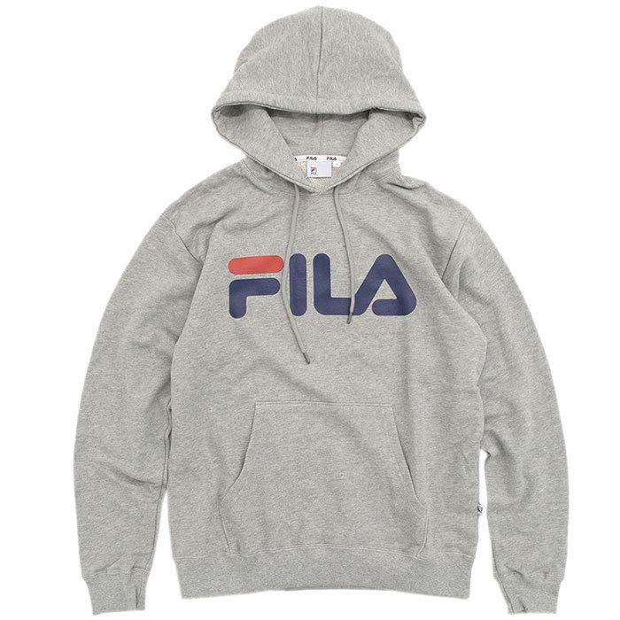 フィラ プルオーバー パーカー FILA メンズ ベーシック ロゴ(FILA Basic Logo Pullover Hoodie スウェット  トップス 男性用 FM9589) :FIL-FM9589:ice field 通販 