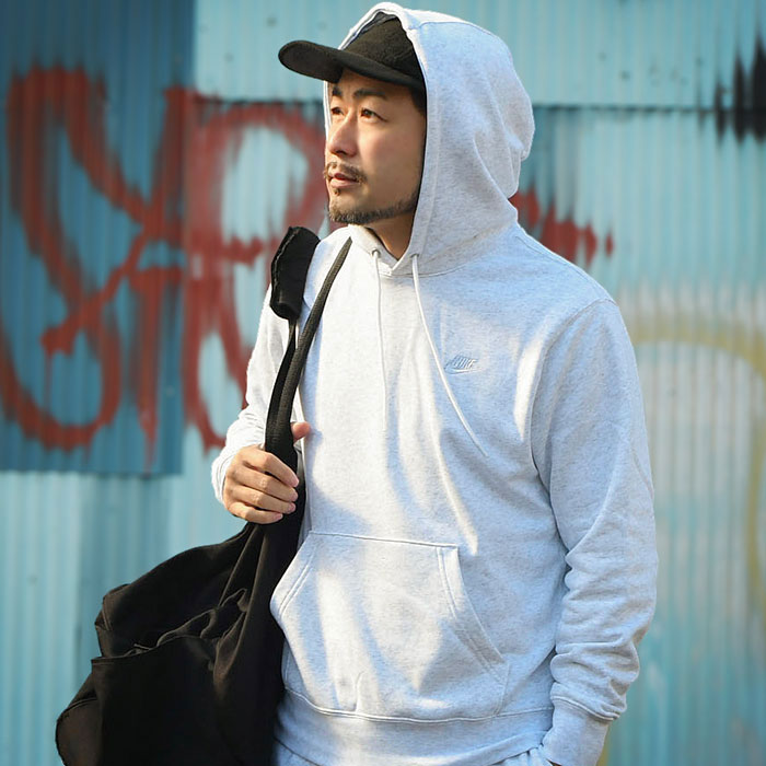 NIKE（ナイキ） パーカー プルオーバー メンズ クラブ FT ライトグレー