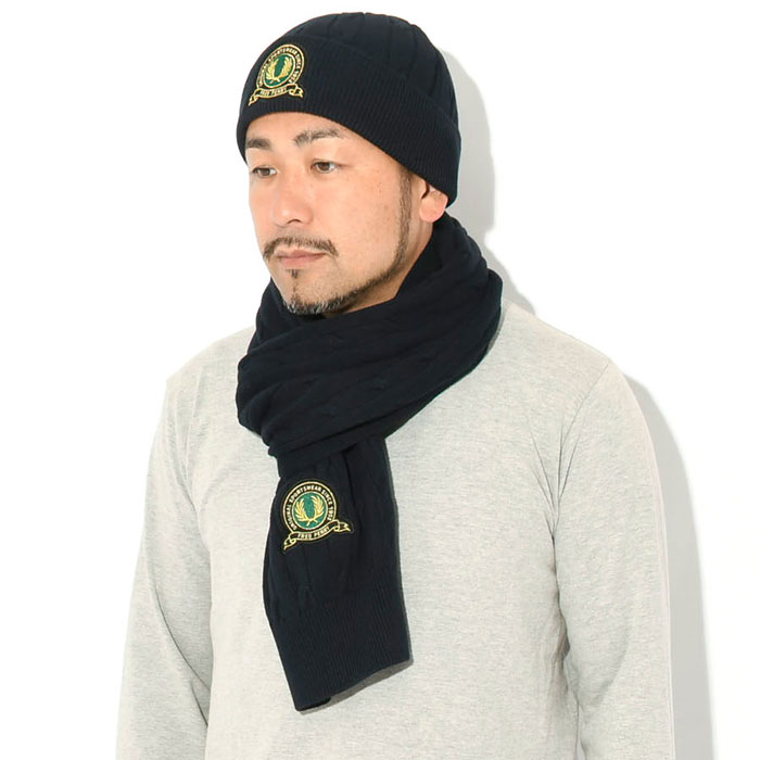 FRED PERRY（フレッドペリー） マフラー メンズ テニス バッジ