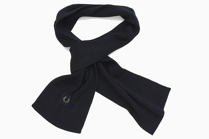 FRED PERRY（フレッドペリー） マフラー メンズ コットン リブド