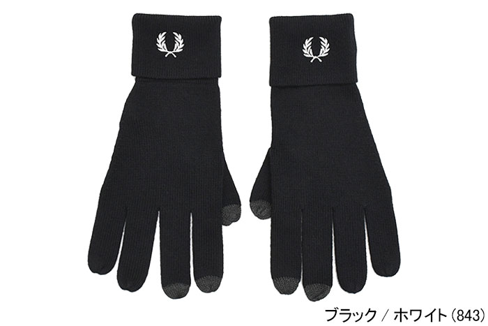 FRED PERRY（フレッドペリー） 手袋 メンズ クラシック メリノ ウール