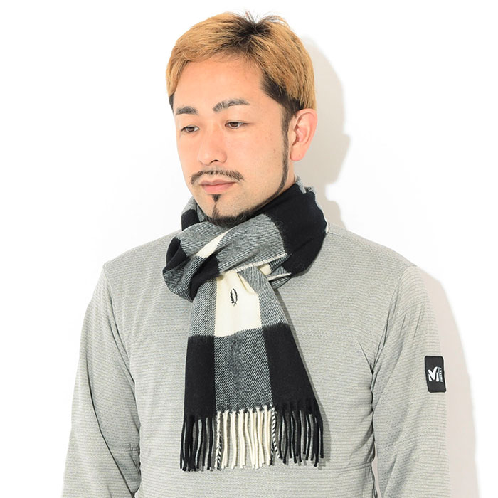 フレッドペリー マフラー FRED PERRY メンズ ギンガム スカーフ ( FREDPERRY C2140 Gingham Scarf 小物 )