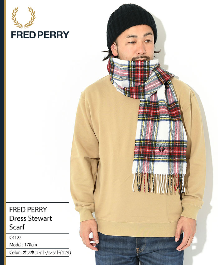 フレッドペリー マフラー FRED PERRY メンズ ドレス スチュワート