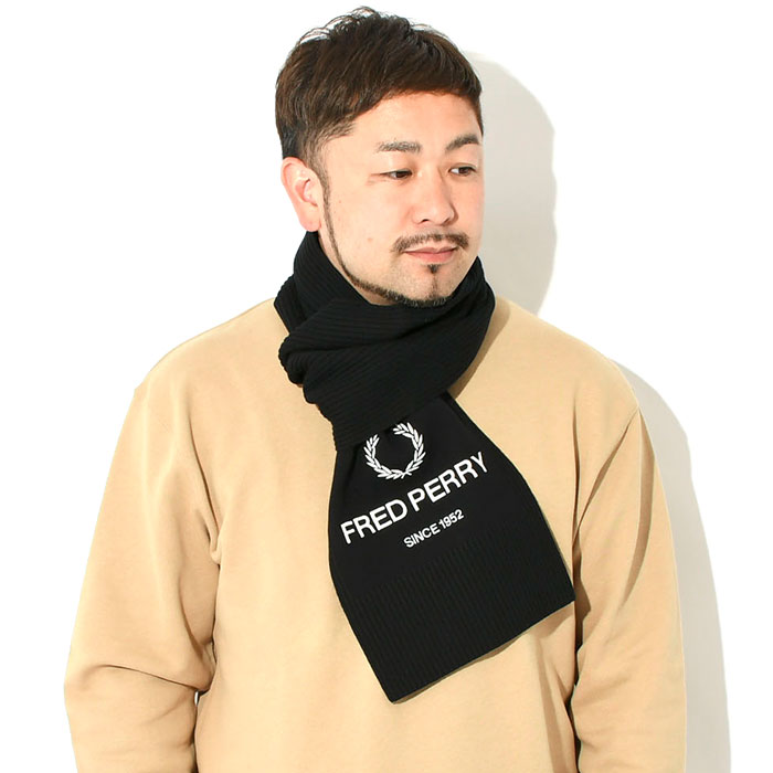 FRED PERRY（フレッドペリー） マフラー メンズ FLP ポリ スカーフ