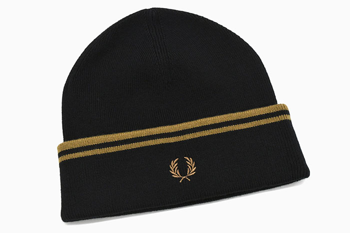 FRED PERRY フレッドペリー ニット帽 ツイン ティップド メリノ