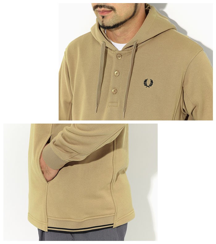FRED PERRY（フレッドペリー） プルオーバー パーカー メンズ ヘンリー