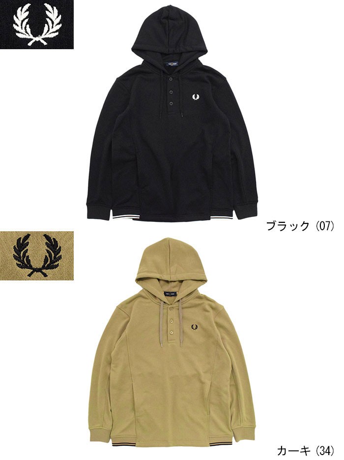 FRED PERRY（フレッドペリー） プルオーバー パーカー メンズ ヘンリー