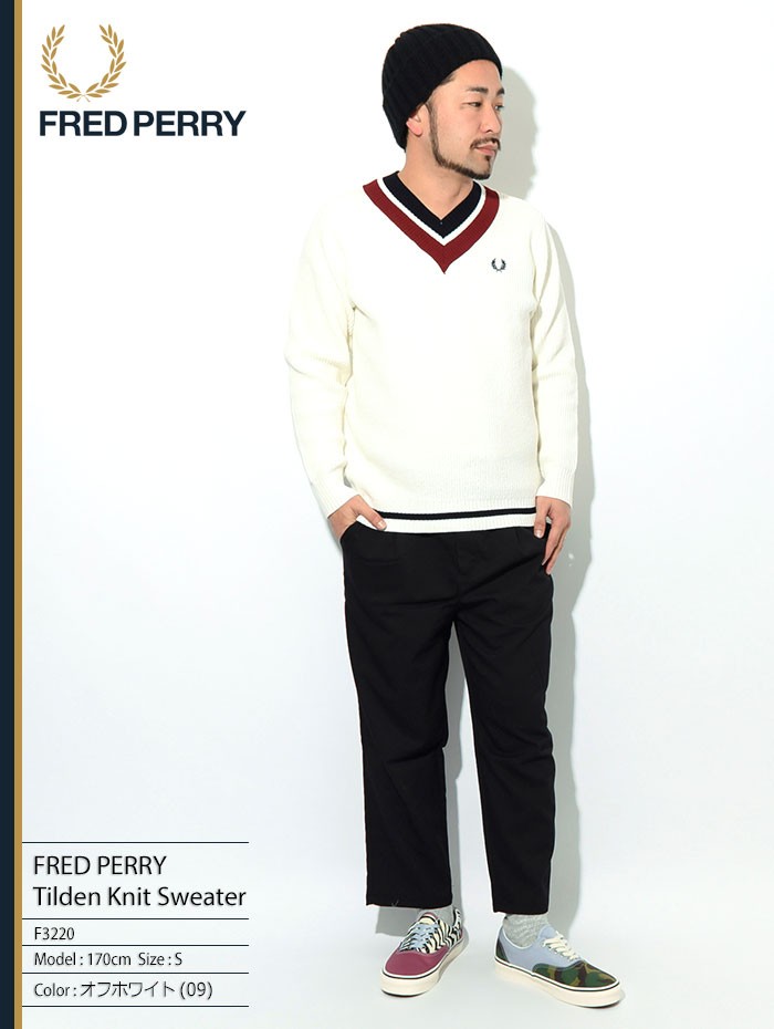 フレッドペリー セーター FRED PERRY メンズ チルデン ニット 日本企画