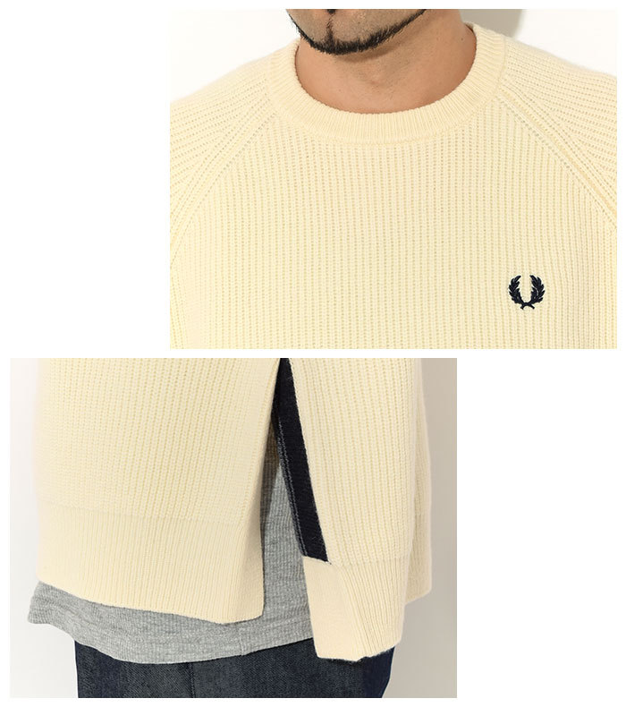 フレッドペリー セーター FRED PERRY メンズ ツイン ティップド クルー