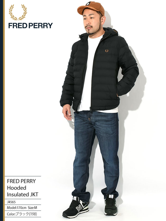 フレッドペリー ジャケット FRED PERRY メンズ フーデッド インサレーテッド ( J4565 Hooded Insulated JKT 中綿  JACKET アウター )