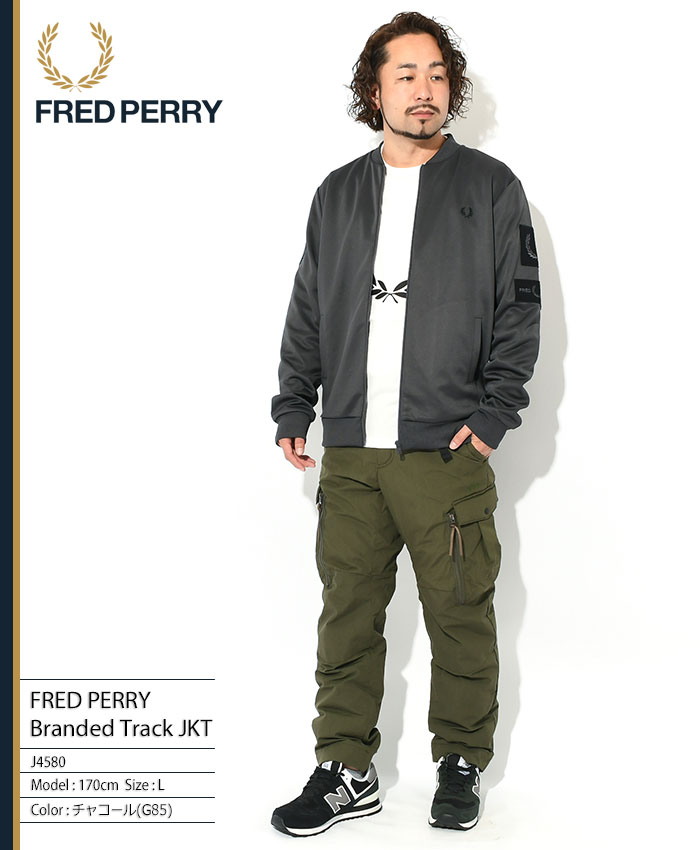 フレッドペリー ジャケット FRED PERRY メンズ ブランデッド トラックジャケット ( J4580 Branded Track JKT  アウター ブルゾン )