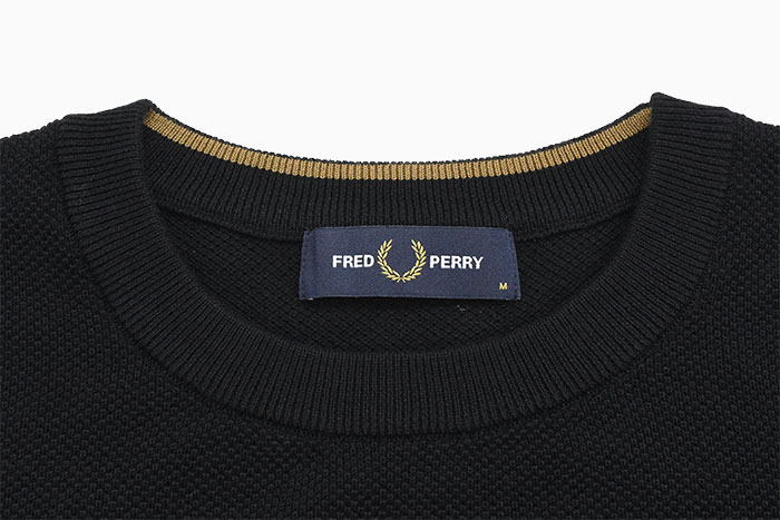 FRED PERRY（フレッドペリー） セーター メンズ ピケ ステッチ ( K1309